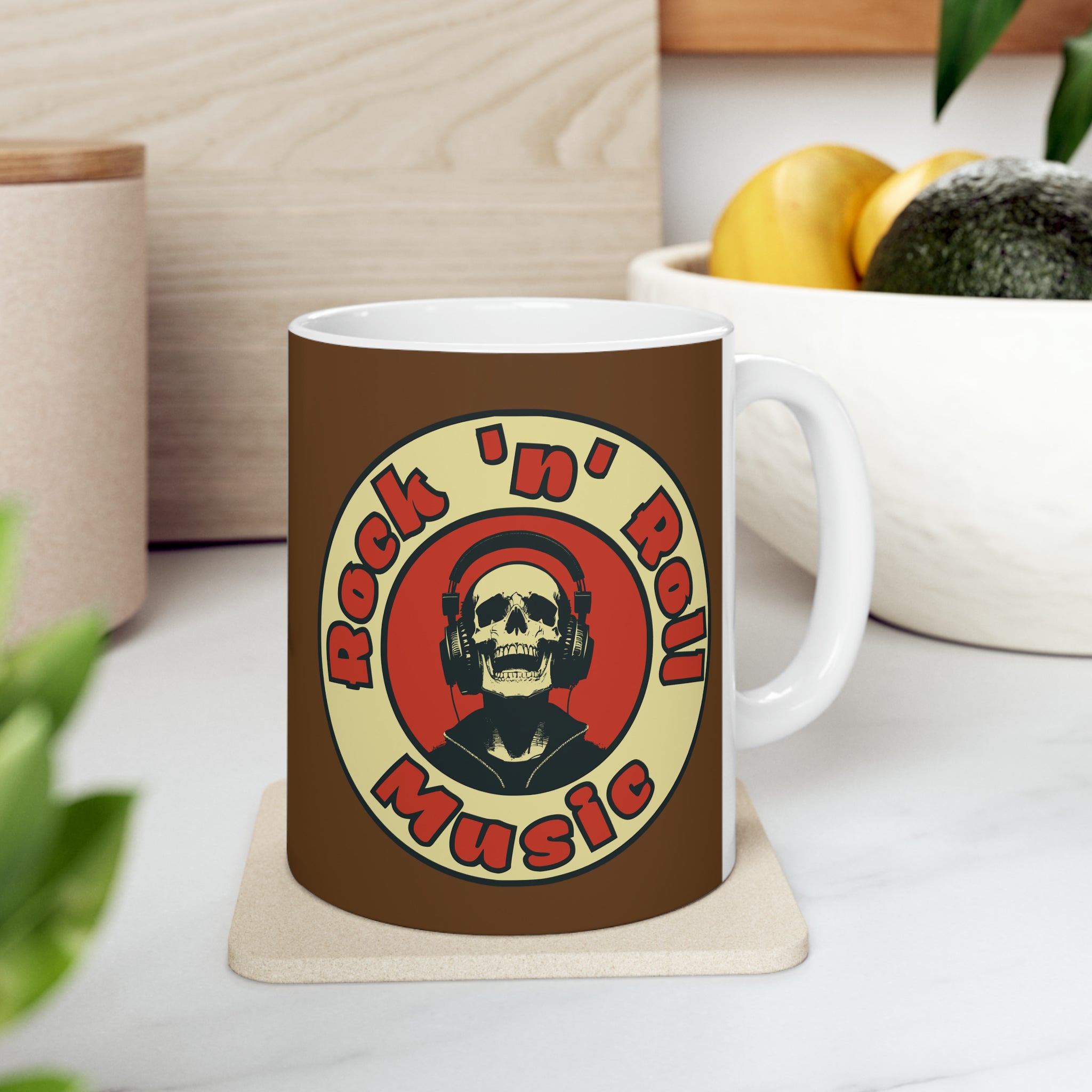 Rock n Roll Music Coffee Mug, 11oz