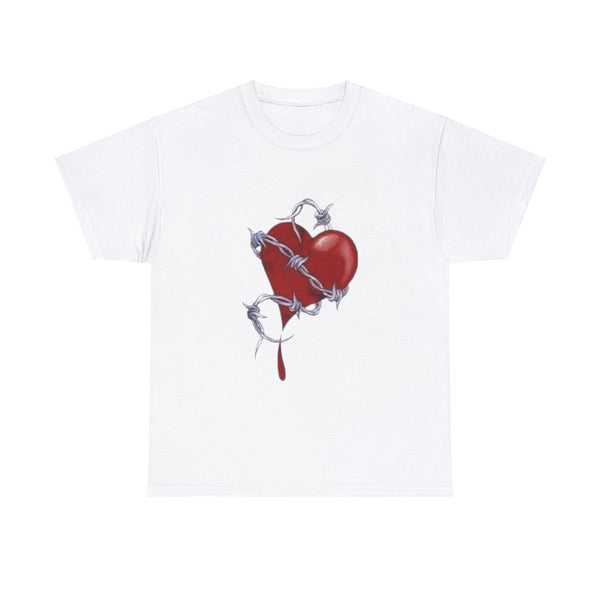 Barbed Wire Heart, Heavy Cotton Tee