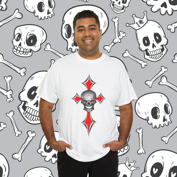 Skull And Cross, Heavy Cotton Tee