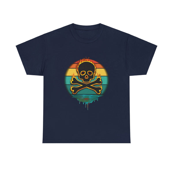 Skull On Fire, Heavy Cotton Tee