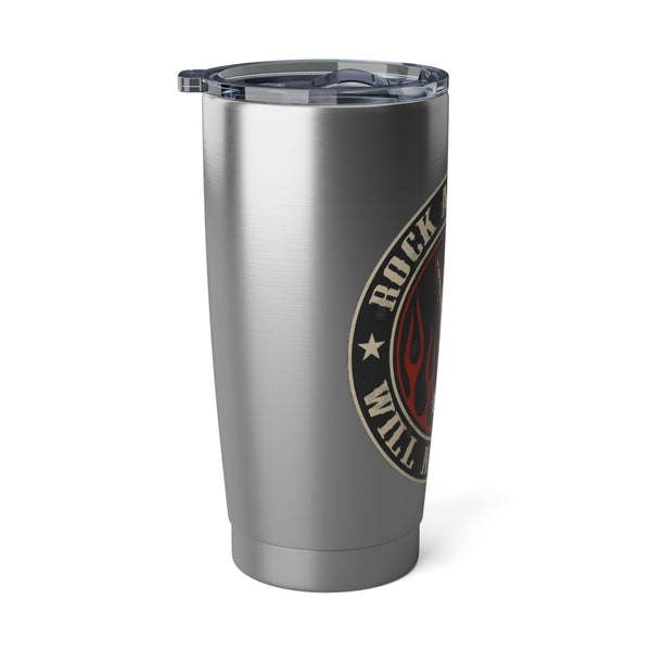 Rock n Roll Will Never Die, Vagabond 20oz Tumbler