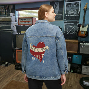 Rock n Roll Heart, Women's Denim Jacket