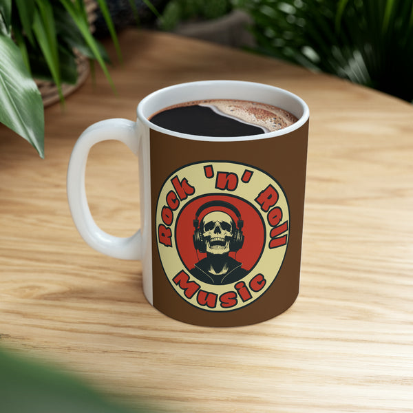 Rock n Roll Music Coffee Mug, 11oz