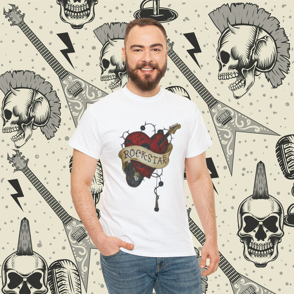 Rock Star Heart, Heavy Cotton Tee