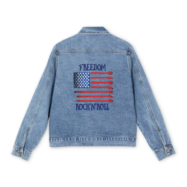 Freedom Rock n Roll,  Men's Denim Jacket