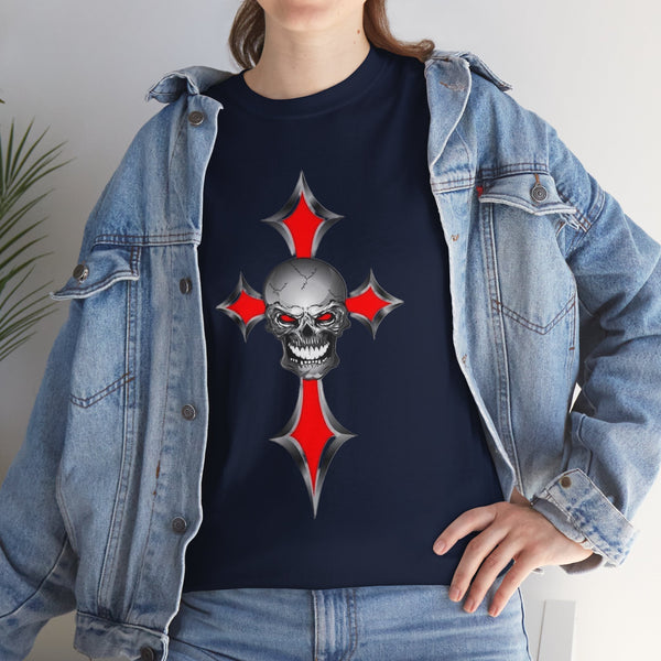 Skull And Cross, Heavy Cotton Tee