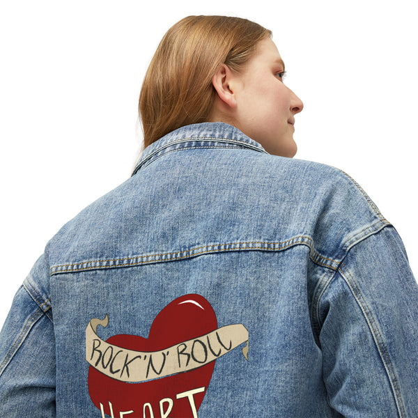 Rock n Roll Heart, Women's Denim Jacket