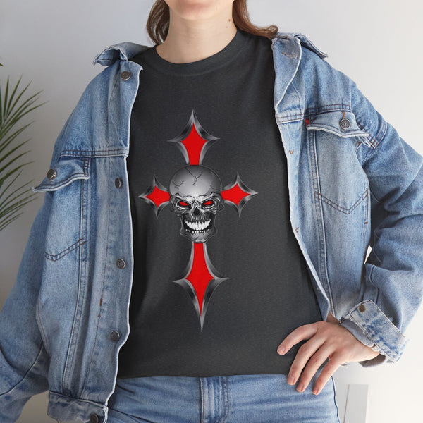 Skull And Cross, Heavy Cotton Tee