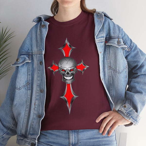 Skull And Cross, Heavy Cotton Tee