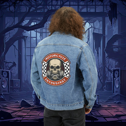 Motorcycle Enthusiast,  Men's Denim Jacket