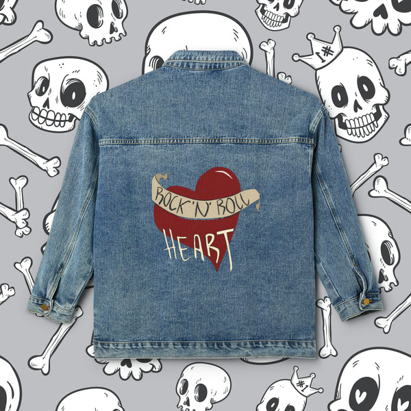 Rock n Roll Heart, Women's Denim Jacket