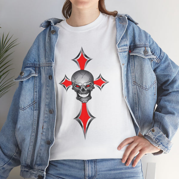 Skull And Cross, Heavy Cotton Tee