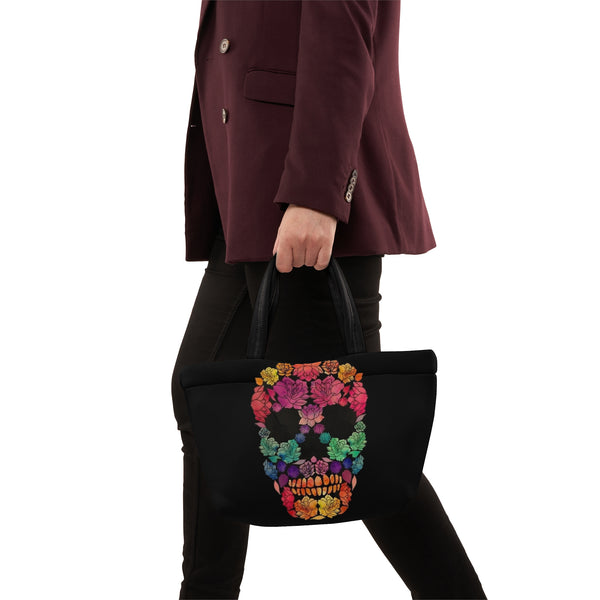 Flower Sugar Skull Lunch Bag